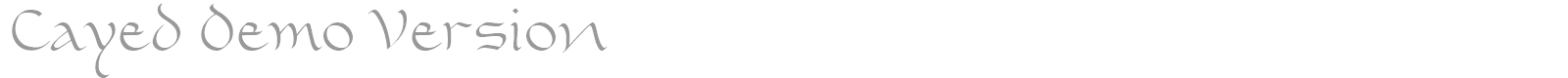 Cayed font preview